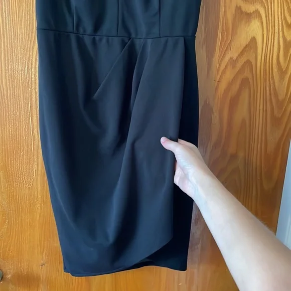 Bodycon Sleeveless Ruched Wrap Dress - Picture 5 of 8